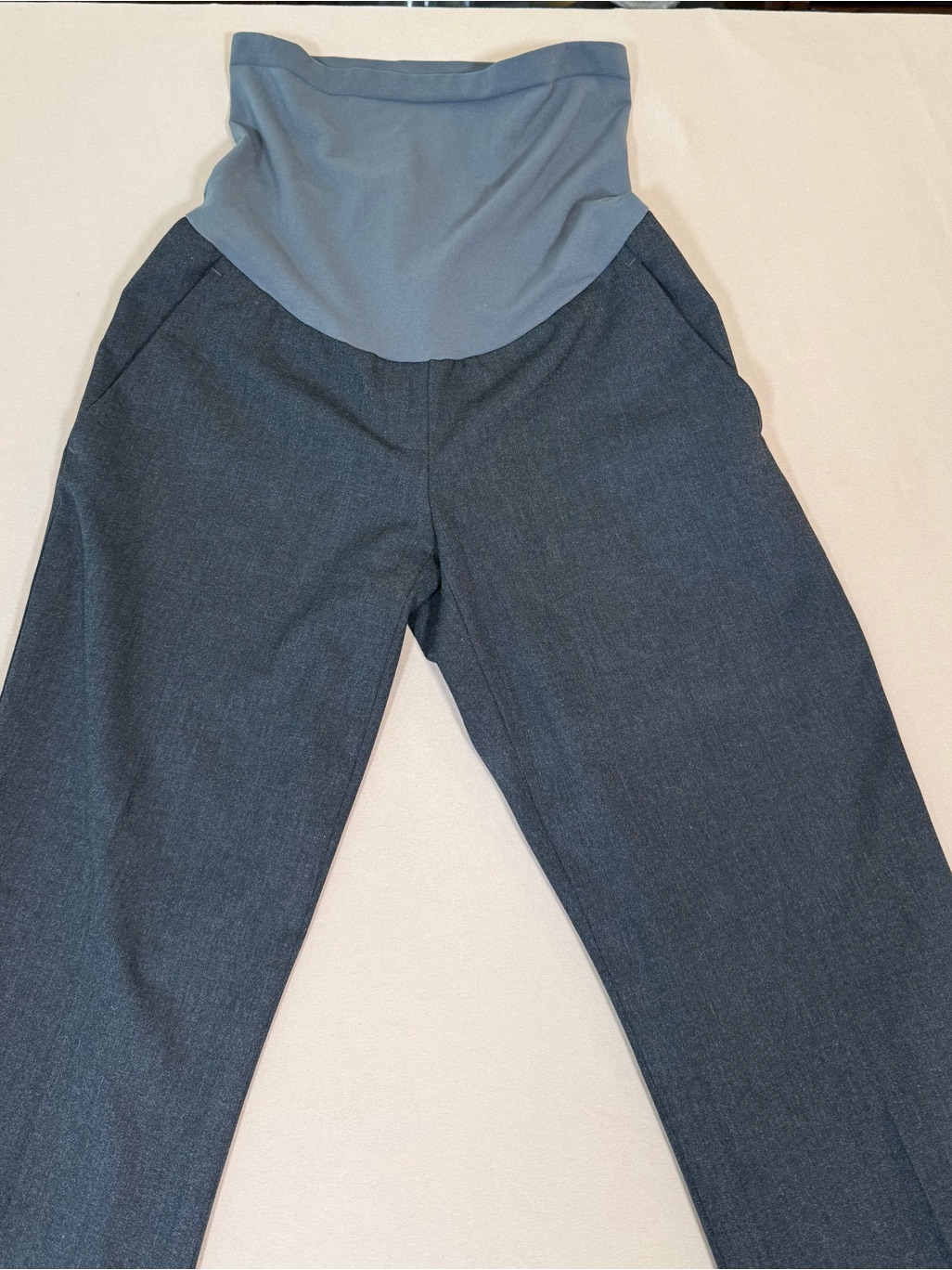A Pea In The Pod, Maternity Grey Slacks With Secret Fit Belly, Size Small. — image 2 of 8